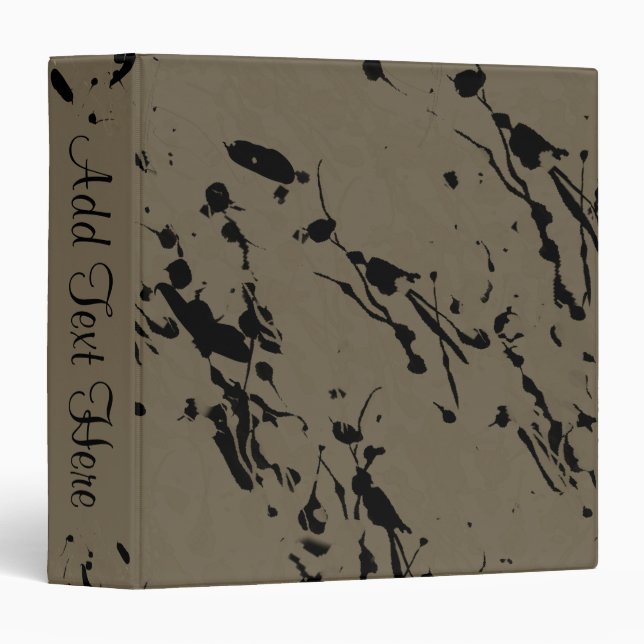 Abstract Splash and Drip Personal Binder (Front/Spine)