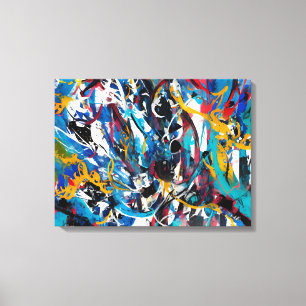 Abstract splash of paint canvas print