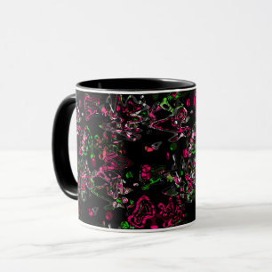 Abstract splatter brush modern stylishly fashionab mug