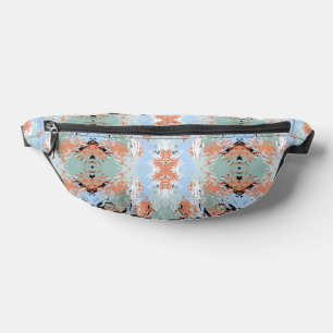 Abstract Split Ends Pattern And Soft Pastel Colors Fanny Pack