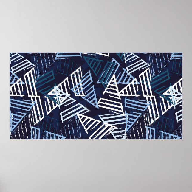 Abstract sport seamless pattern. Creative sport vi Poster (Front)
