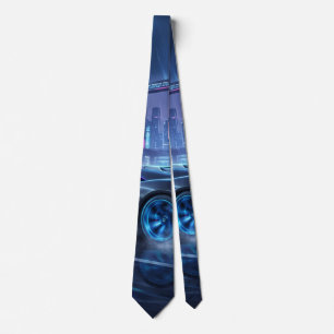 Abstract  Sports Car Tie