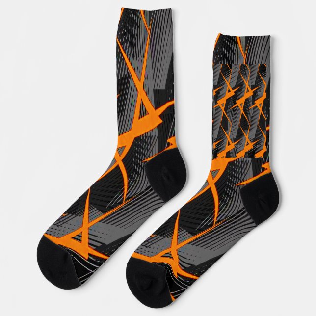 abstract sports socks (Left)