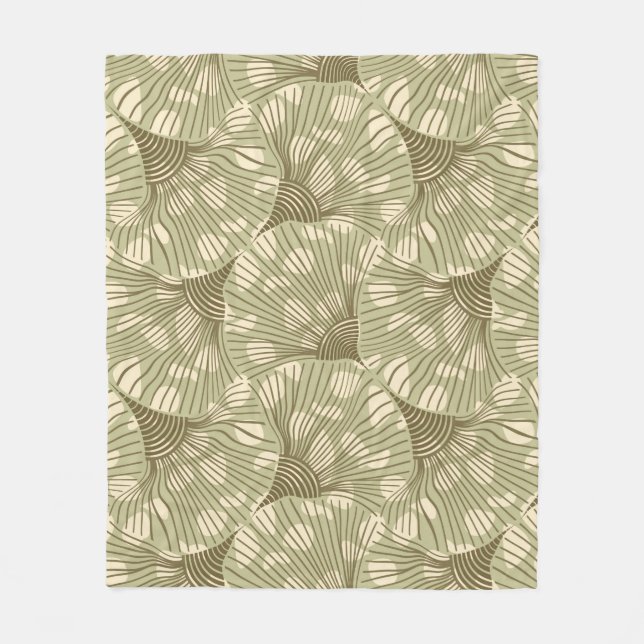 Abstract spotty plants seamless pattern. pattern,l fleece blanket (Front)