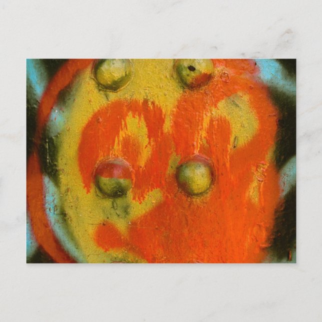 Abstract Spray Paint Art 01 Postcard (Front)