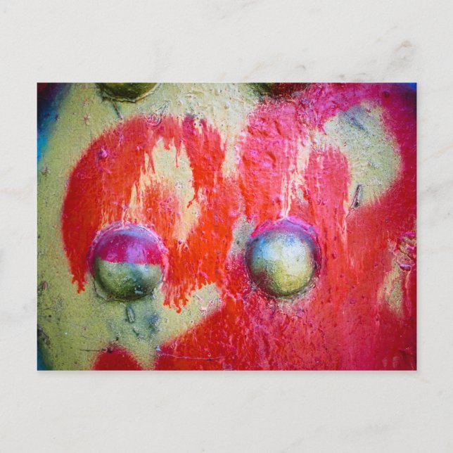 Abstract Spray Paint Art 02 Postcard (Front)