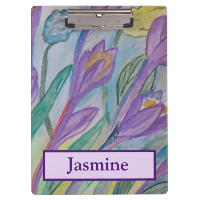 Abstract Spring Crocus  Clipboard (Front)