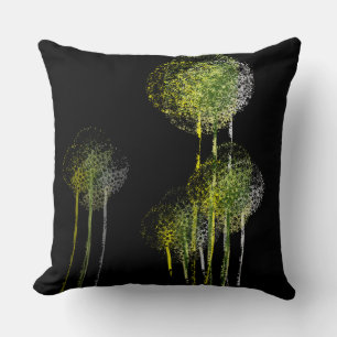 Abstract Spring Flower Trees #3 Throw Pillow