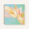 Abstract Spring Painting Aqua and Pink Notebook