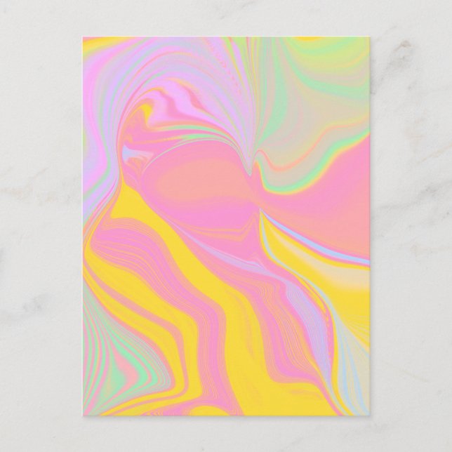 Abstract Spring Sunrise Postcard (Front)