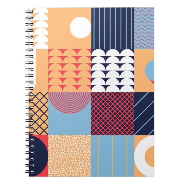Abstract square artwork: geometric design. notebook (Front)