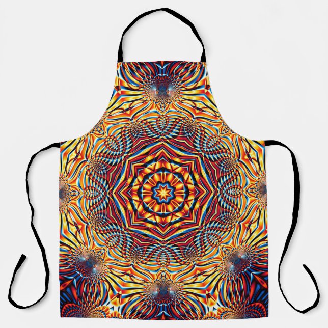 Abstract square background. Symmetric round decora Apron (Front)