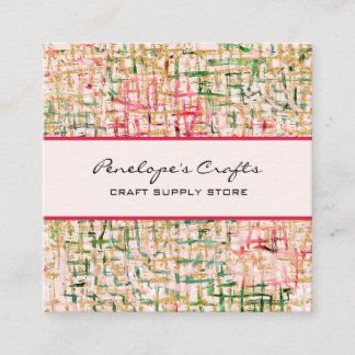 Abstract Square Business Card