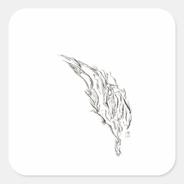 abstract square sticker (Front)