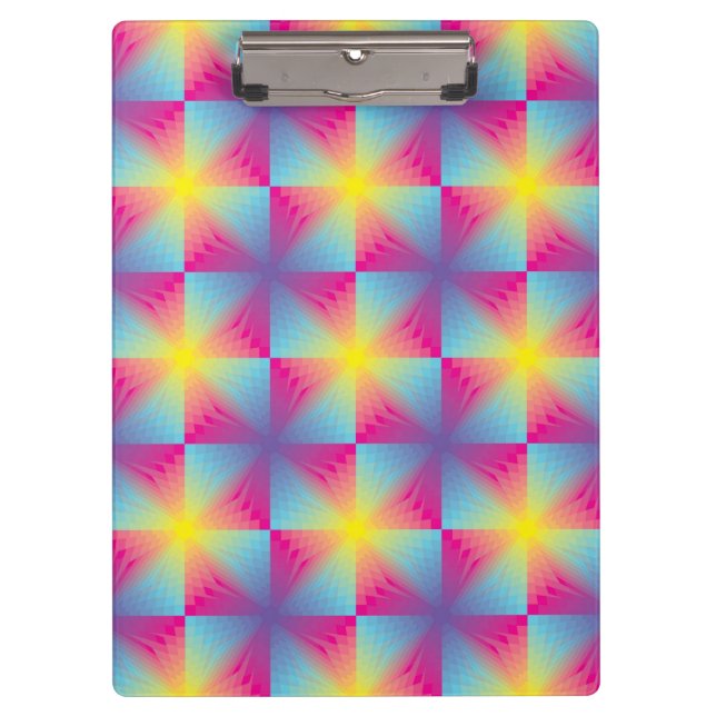Abstract square vector mosaic clipboard (Front)
