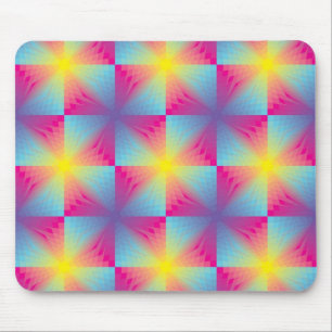 Abstract square vector mosaic mouse pad