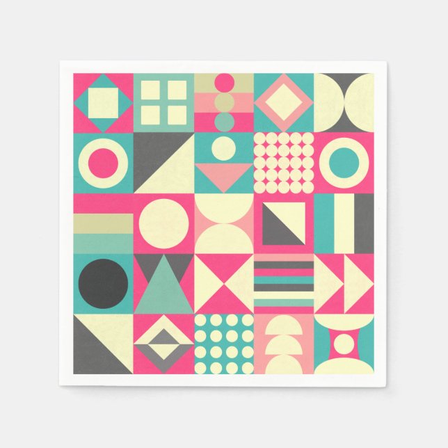 Abstract Squares 110419 Napkin (Front)