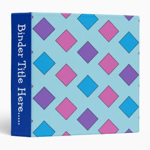 Abstract Squares 1.5" Binder