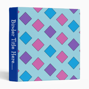 Abstract Squares 1" Binder