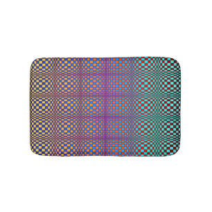 Abstract Squares 2 Bath Mat