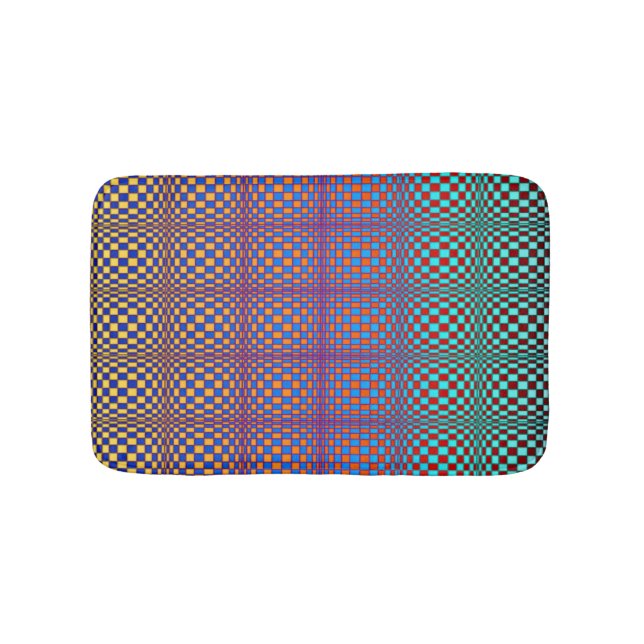 Abstract Squares 2 Bath Mat (Front)