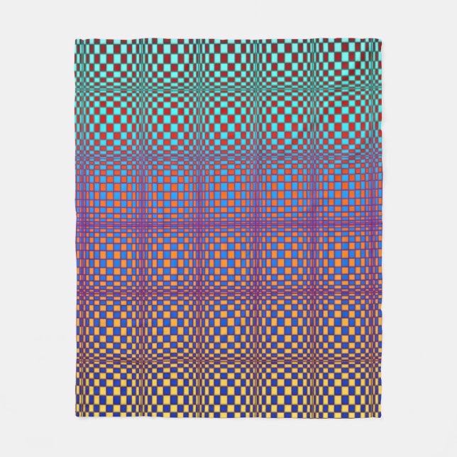 Abstract Squares 2 Fleece Blanket (Front)