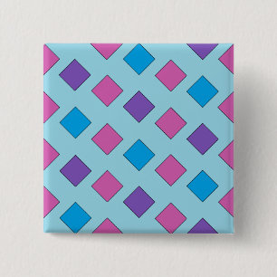 Abstract Squares 2 Inch Square Button