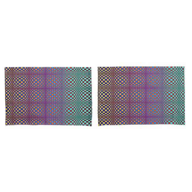 Abstract Squares 2 Pillowcase (Front-Set)