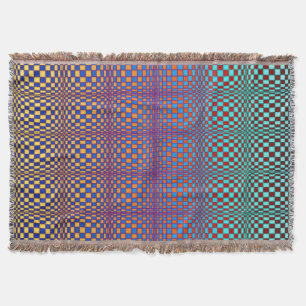 Abstract Squares 3 Throw Blanket