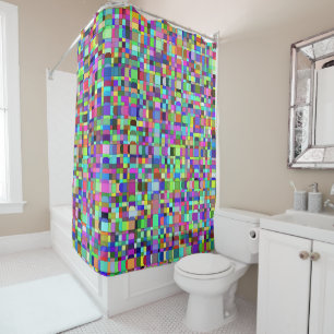 Abstract Squares Shapes Multicolor Pattern