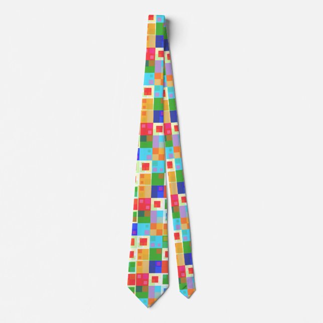 abstract squares tie (Front)