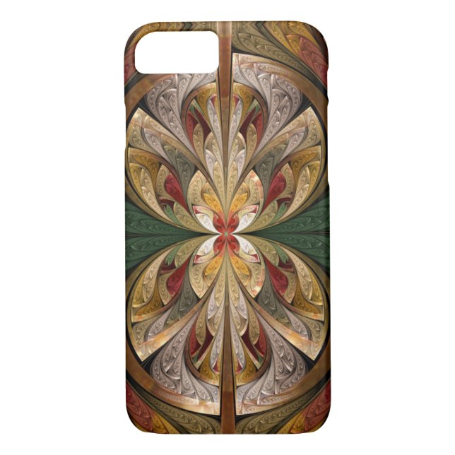 Abstract Stained Glass Butterfly Shine and Rise Case-Mate iPhone Case (Back)