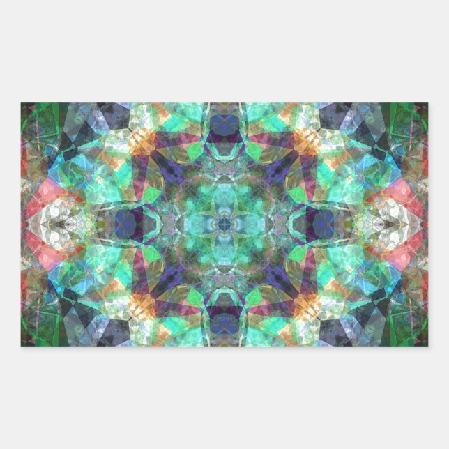 Abstract Stained Glass Sticker (Front)
