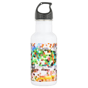 Abstract Stained Glass Sweet Candy Red Orange Yum 532 Ml Water Bottle