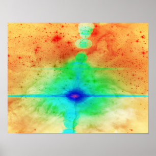 Abstract Star Explosion Poster