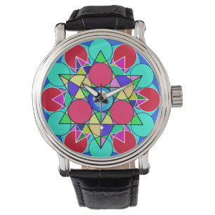 Abstract Star Flower Watch