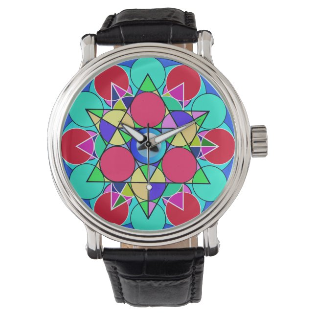 Abstract Star Flower Watch (Front)