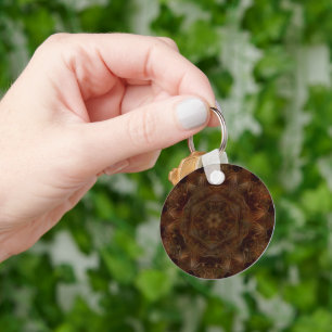 Abstract Star Pattern Keychain