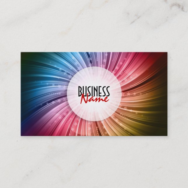 Abstract Starburst Business Card (Front)