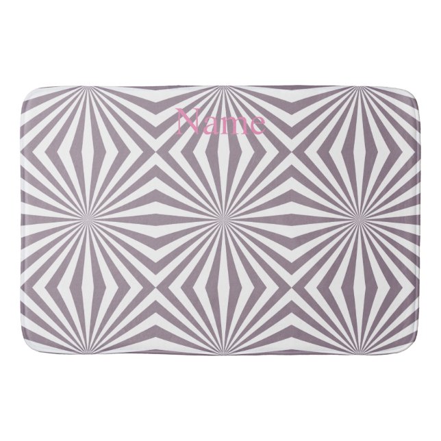 Abstract Starburst Thunder_Cove Bath Mat (Front)