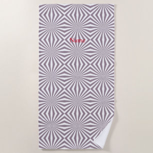 Abstract Starburst Thunder_Cove Beach Towel