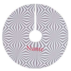 Abstract Starburst Thunder_Cove  Brushed Polyester Tree Skirt