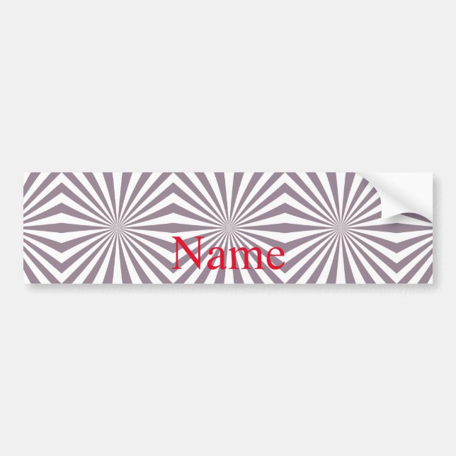 Abstract Starburst Thunder_Cove Bumper Sticker (Front)