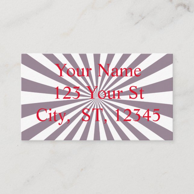 Abstract Starburst Thunder_Cove Business Card (Front)