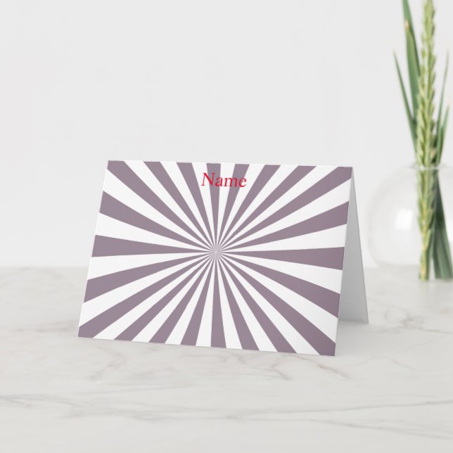 Abstract Starburst Thunder_Cove Card (Front)