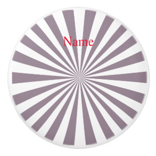 Abstract Starburst Thunder_Cove Ceramic Knob