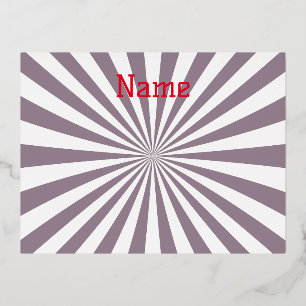 Abstract Starburst Thunder_Cove   Foil Holiday Postcard