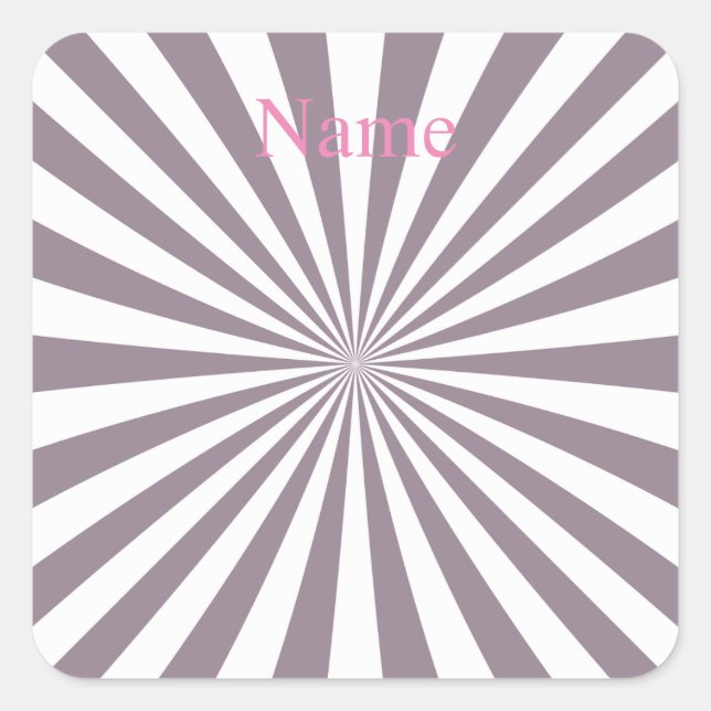 Abstract Starburst Thunder_Cove Square Sticker (Front)