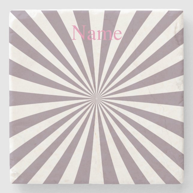 Abstract Starburst Thunder_Cove Stone Coaster (Front)