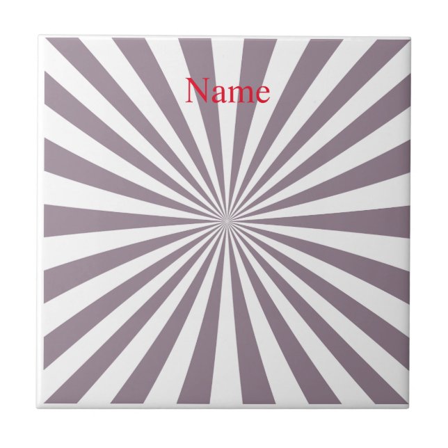 Abstract Starburst Thunder_Cove Tile (Front)